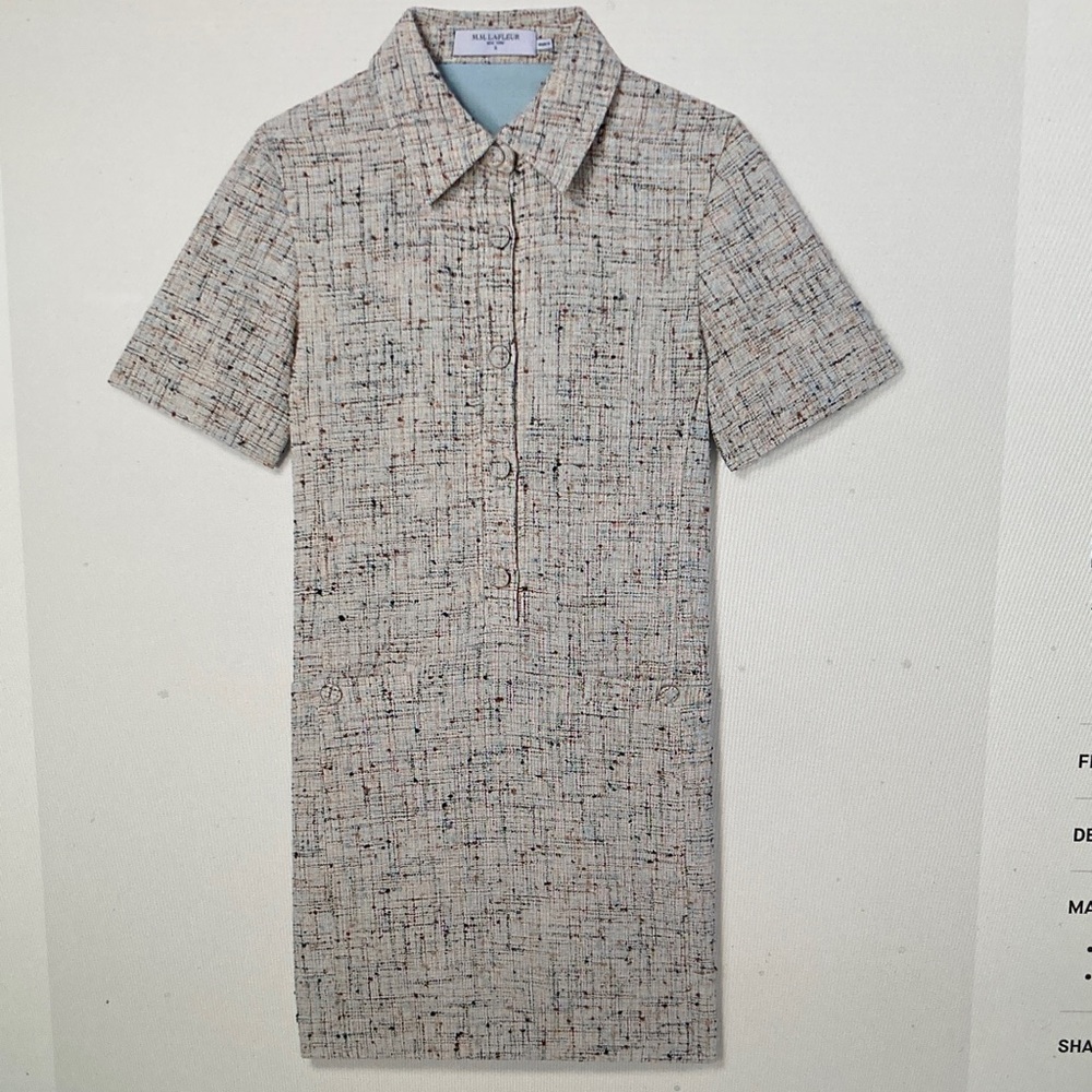 Asia Shirt Dress Confetti Slub MM Lafleur NWT